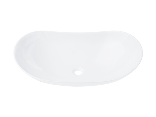 Wolnostojąca umywalka nablatowa Corsan 649964 owalna biała 62,5 x 35 x 16,5 cm