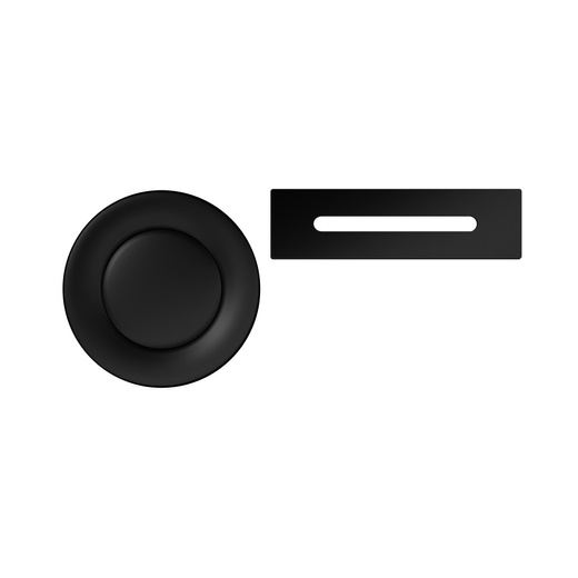 Čierna vaňová súprava - click clack zátka s krycou doskou