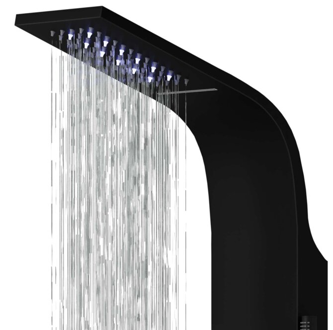 Sprchový panel s LED osvetlenie Corsan Led Kaskada A013A
